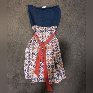 Sleeveless summer sun dress